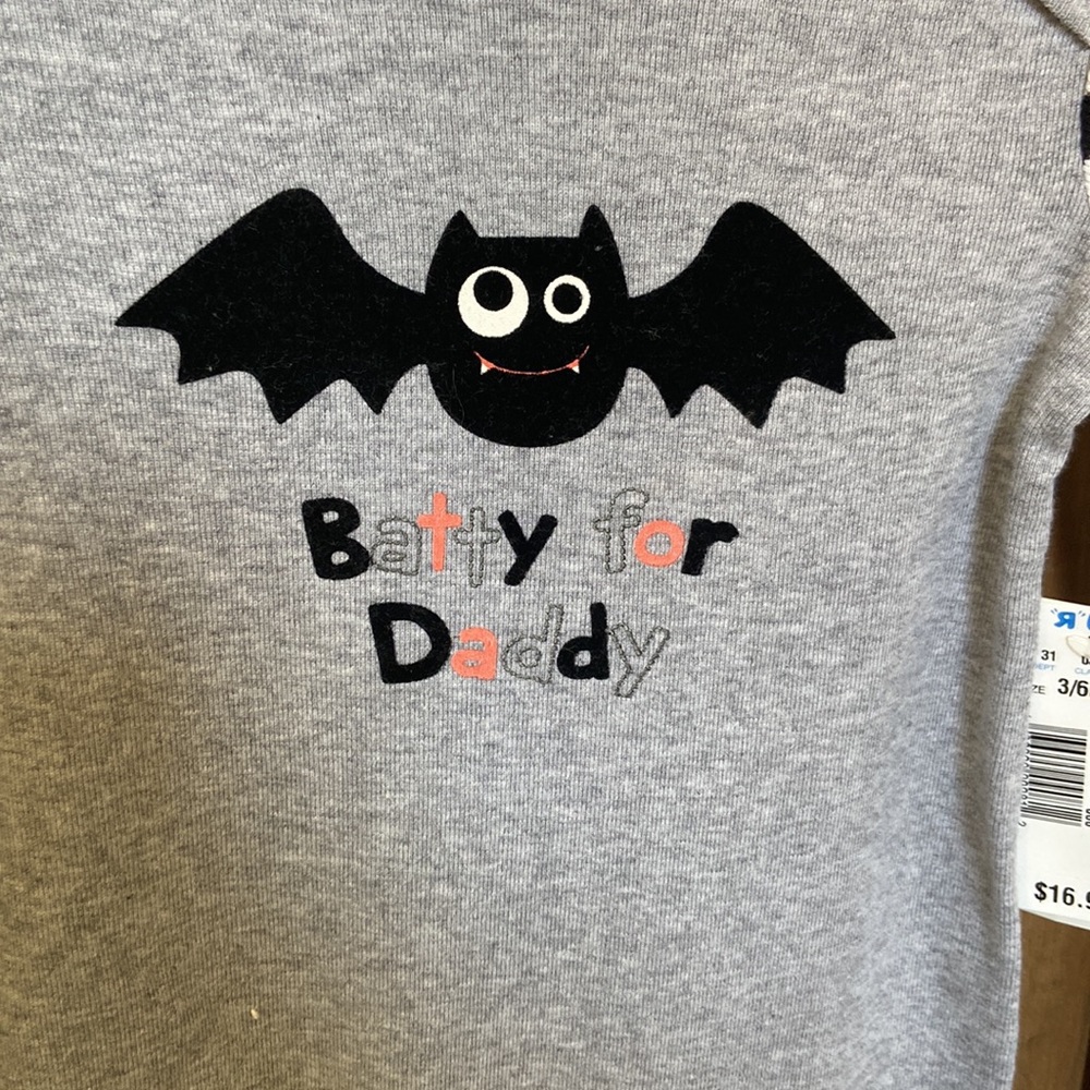NWT Halloween Onesie Pajamas Baby Boy Batty Daddy - Picture 2 of 4